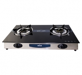 Bếp gas đôi dương kính Kiwa KA-2112GBK - Hàng chính hãng