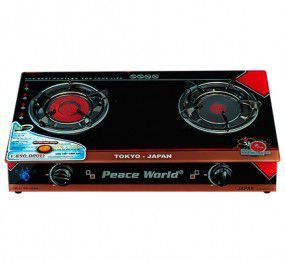 Bếp gas hồng ngoại cao cấp Peace World PW-255 HNH - 2 chức... - Hàng chính hãng