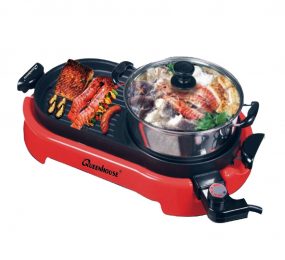 Bếp lẩu nướng điện QueenHouse QH-223NL - Hàng chính hãng