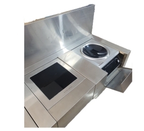 Bếp từ đôi công nghiệp Akita Japan 8000W mặt lồi + mặt... - Hàng chính hãng
