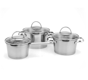 Bộ 3 cái nồi quánh inox 3 đáy Malloca SA-1903 - Hàng chính hãng