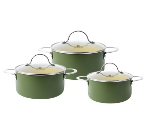 Bộ nồi 3 món Elmich Olive classic EL5242OV03  - Hàng chính hãng