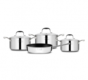 Bộ nồi Inox cao cấp 3 lớp đáy liền Elmich Trimax XS... - Hàng chính hãng