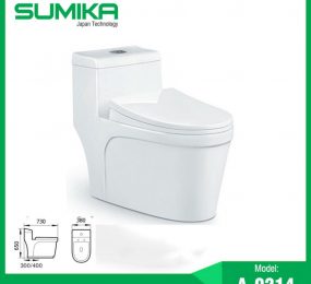 Bồn cầu 1 khối Sumika A-2071 - Hàng chính hãng