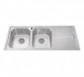 Chậu rửa chén 2 ngăn Malloca MS-1025R NEW - Hàng chính hãng