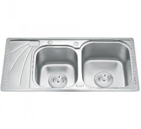 Chậu rửa chén 2 hôc cánh Gorlde GD-9037 - Hàng chính hãng