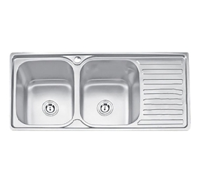 Chậu rửa chén inox 2 ngăn 1 cánh Eurosun EU-10545S - Hàng chính hãng
