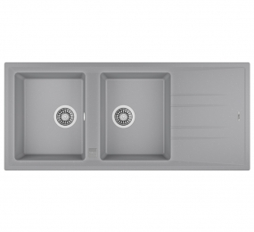 Chậu rửa chén Teka STONE 80 B-TG 2B 1D Grey - Hàng chính hãng