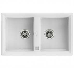 Chậu rửa chén Teka STONE 90 B-TG 2B White - Hàng chính hãng