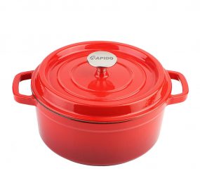 Nồi gang đúc 20cm Rapido RK20-RD - Hàng chính hãng