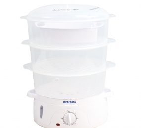 Nồi hấp điện 3 tầng Braburg B3K - Hàng chính hãng