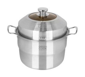 Nồi xững hấp inox đa năng Greencook GCST01-26IH - Hàng chính hãng