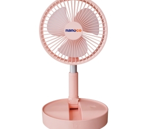 Quạt sạc điện gấp gọn Nanoco NFF1617 - Hàng chính hãng