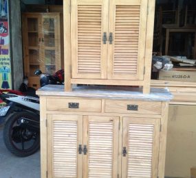 Tủ giầy dép gỗ sồi Mỹ 3 cánh 1.2 m
