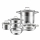 Bộ nồi chảo inox 5 đáy nắp kính Kalite KL-339 - Hàng chính hãng