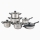 Bộ nồi chảo inox 6 món cao cấp Kieler RW1222 - Hàng chính hãng