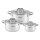 Bộ nồi inox 3 món Nagakawa NAG1360 - Hàng chính hãng