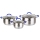 Bộ nồi inox 5 đáy Nagakawa NAG1302 - Hàng chính hãng