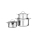 Bộ nồi inox cao cấp 3 lớp đáy liền Elmich Trimax 2353741 - Hàng chính hãng