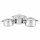 Bộ nồi inox liền khối Elmich Trimax ECO EL-8000 size 16, 18, 22cm - Hàng chính hãng