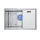 Chậu rửa bát Inox GrandX GX7046S - Hàng chính hãng