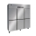 Tủ đông mát 6 cánh inox 2 ngăn lạnh trực tiếp Oucboll BCD-1800 - Hàng chính hãng