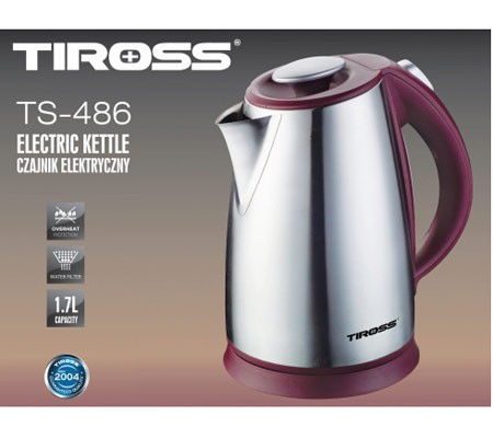 Bình đun siêu tốc Tiross TS486 - Dung tích 1.7L - Hàng chính hãng