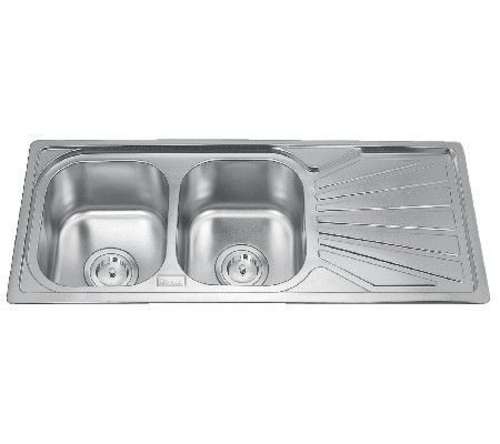 Chậu rửa chén 2 hộc 1 cánh Gorlde GD-5526 - Hàng chính hãng